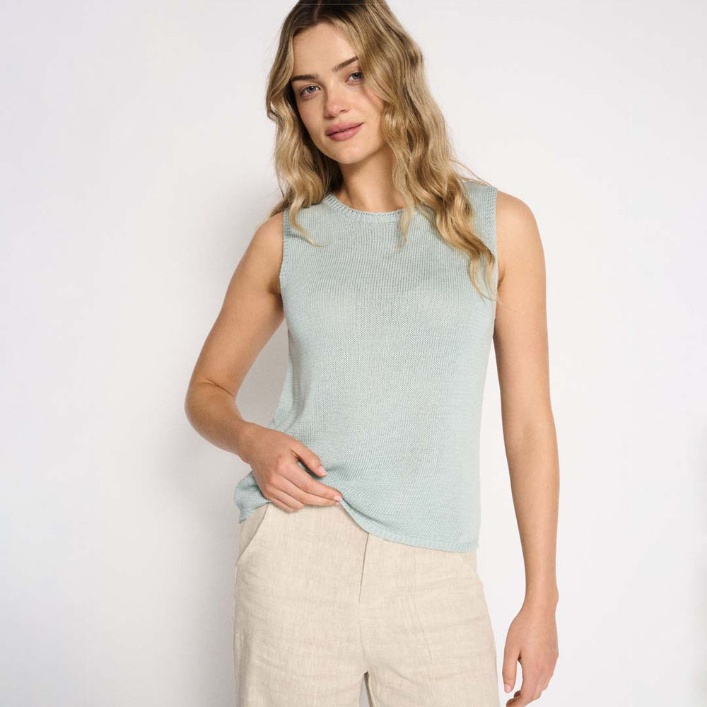 Spring Tank - Dusty Aqua by Artikle Clothing