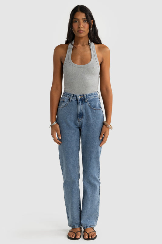 Sunday Halter Tank - Grey Marle by Artikle Clothing