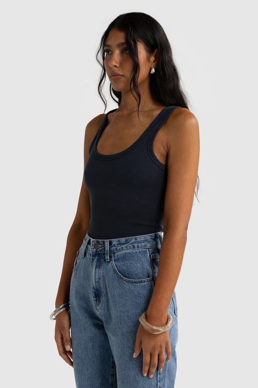 Sunday Scoop Tank - Navy by Artikle Clothing