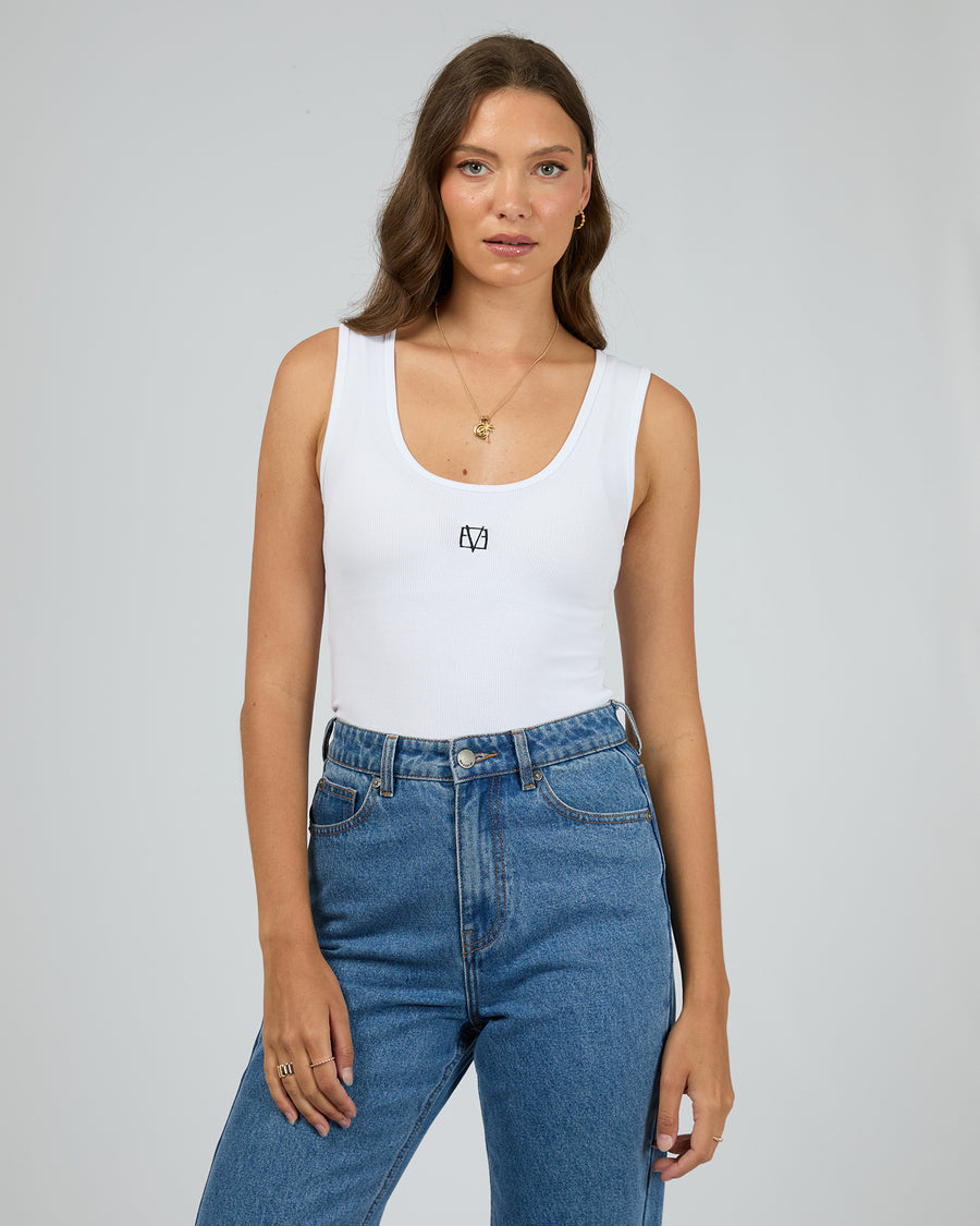Icon Tank - White by Artikle Clothing