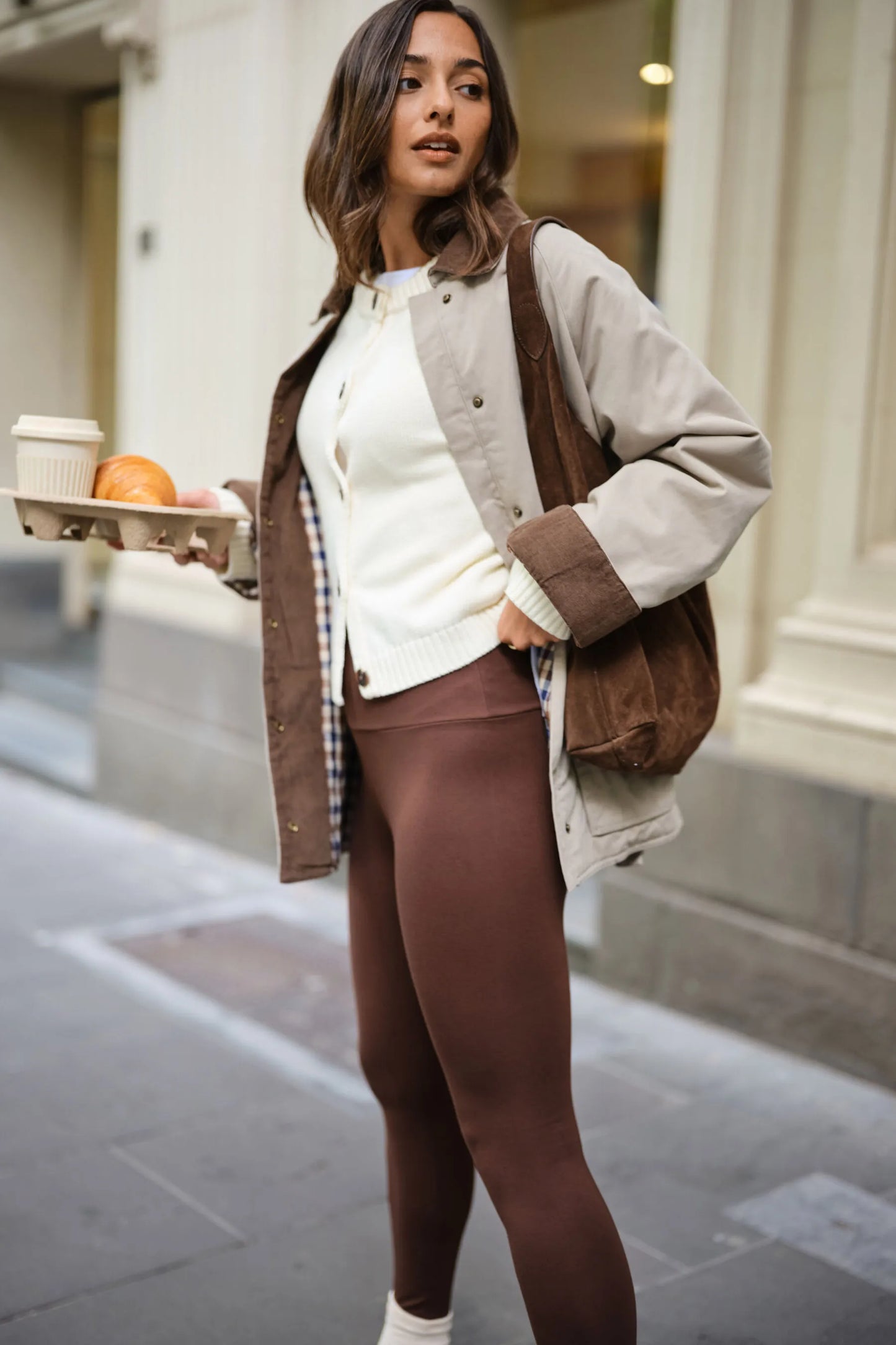 Ceres Life Ponte Pants - Chocolate by Artikle Clothing