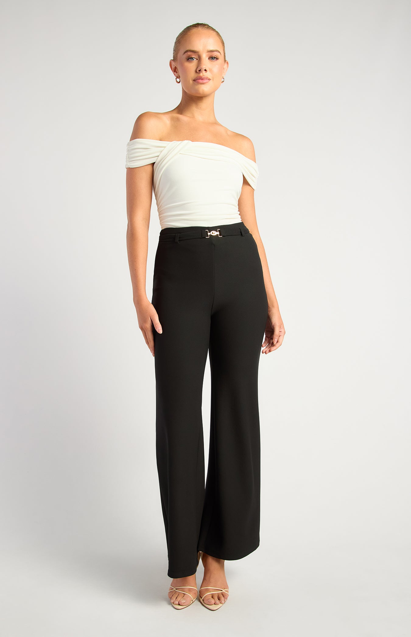 Colette Boot Cut Jersey Pants - Black by Artikle Clothing
