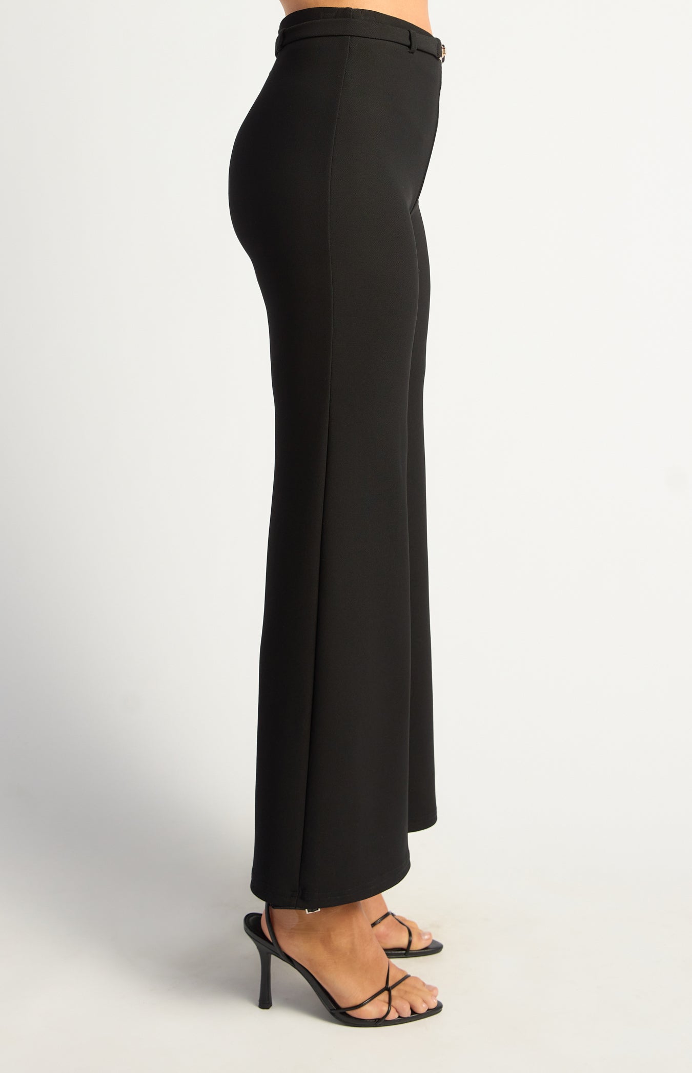 Colette Boot Cut Jersey Pants - Black by Artikle Clothing