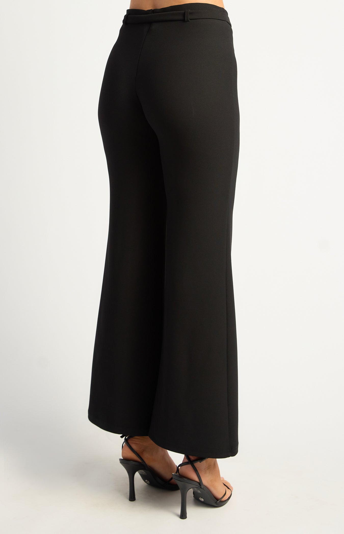 Colette Boot Cut Jersey Pants - Black by Artikle Clothing