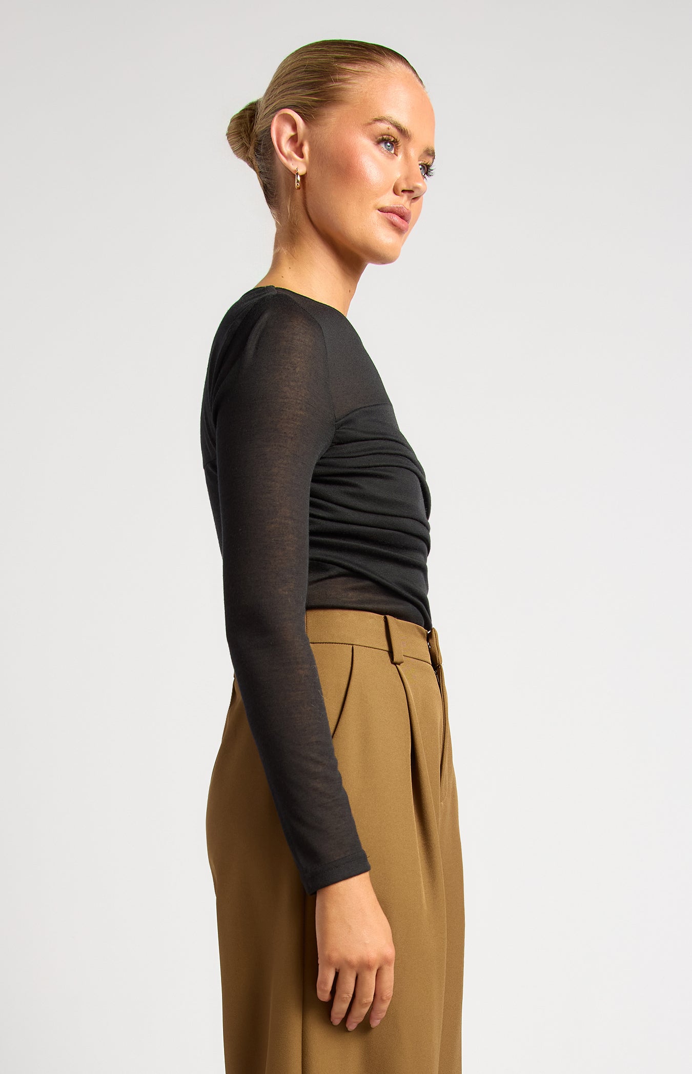 Sheer Top - Black by Artikle Clothing