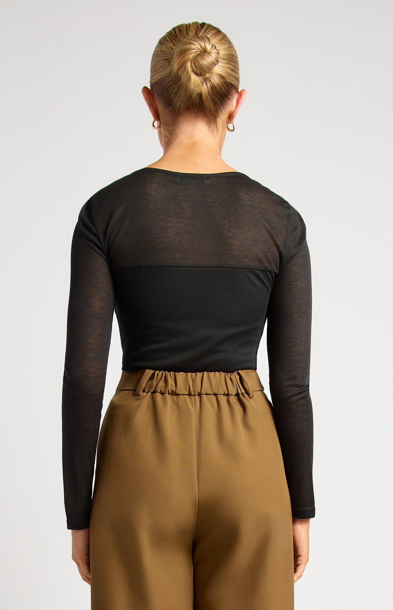 Sheer Top - Black by Artikle Clothing