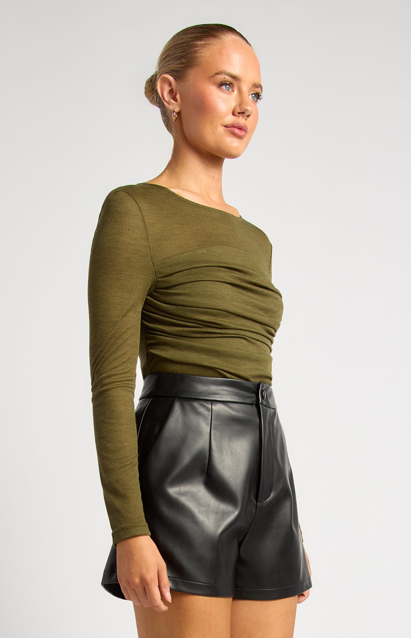 Sheer Top - Olive by Artikle Clothing