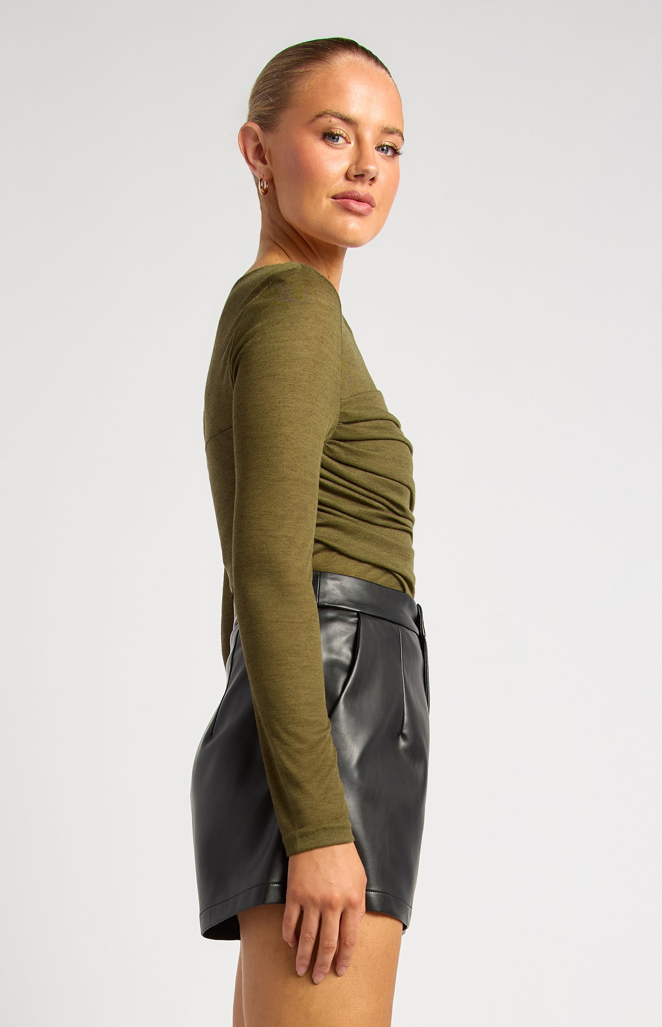 Sheer Top - Olive by Artikle Clothing
