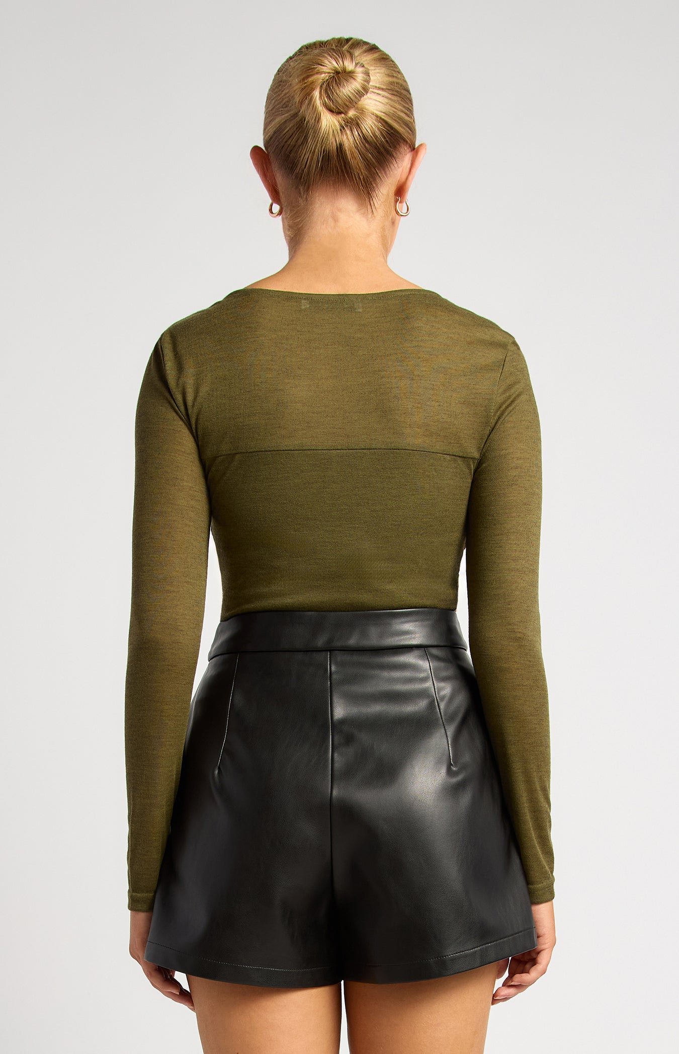 Sheer Top - Olive by Artikle Clothing