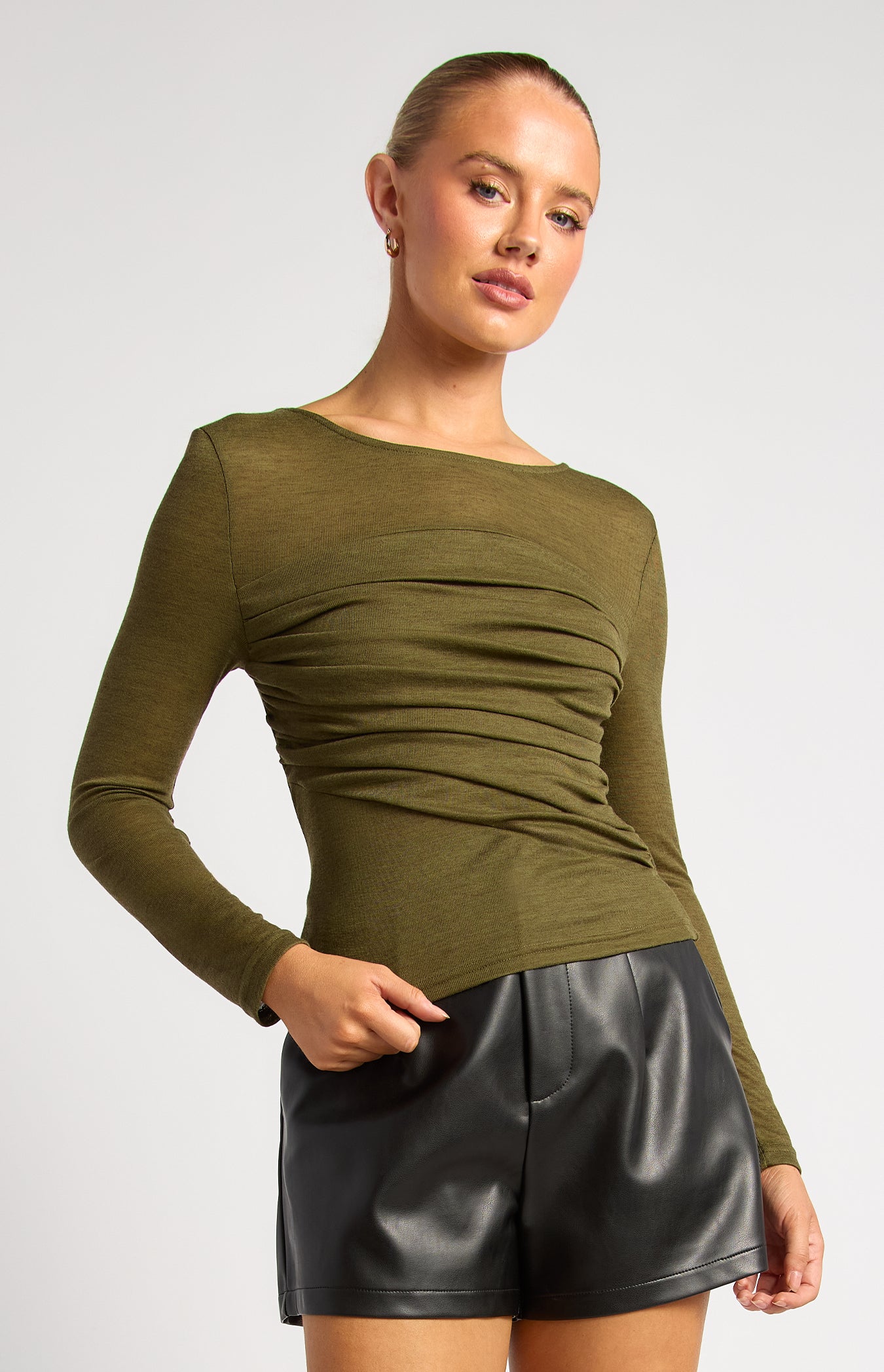 Sheer Top - Olive by Artikle Clothing