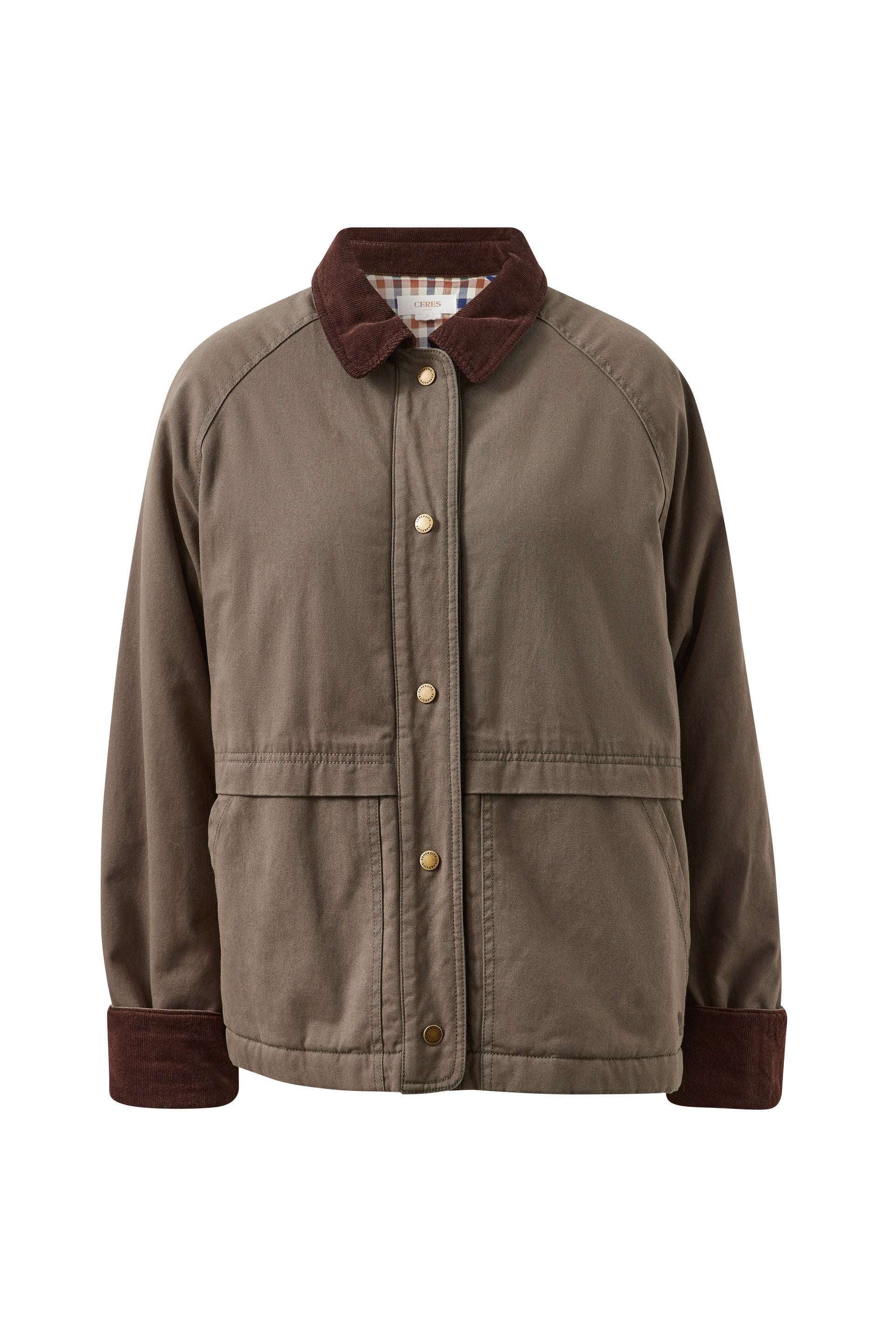 Ceres Life Blair Barn Jacket - Moss by Artikle Clothing