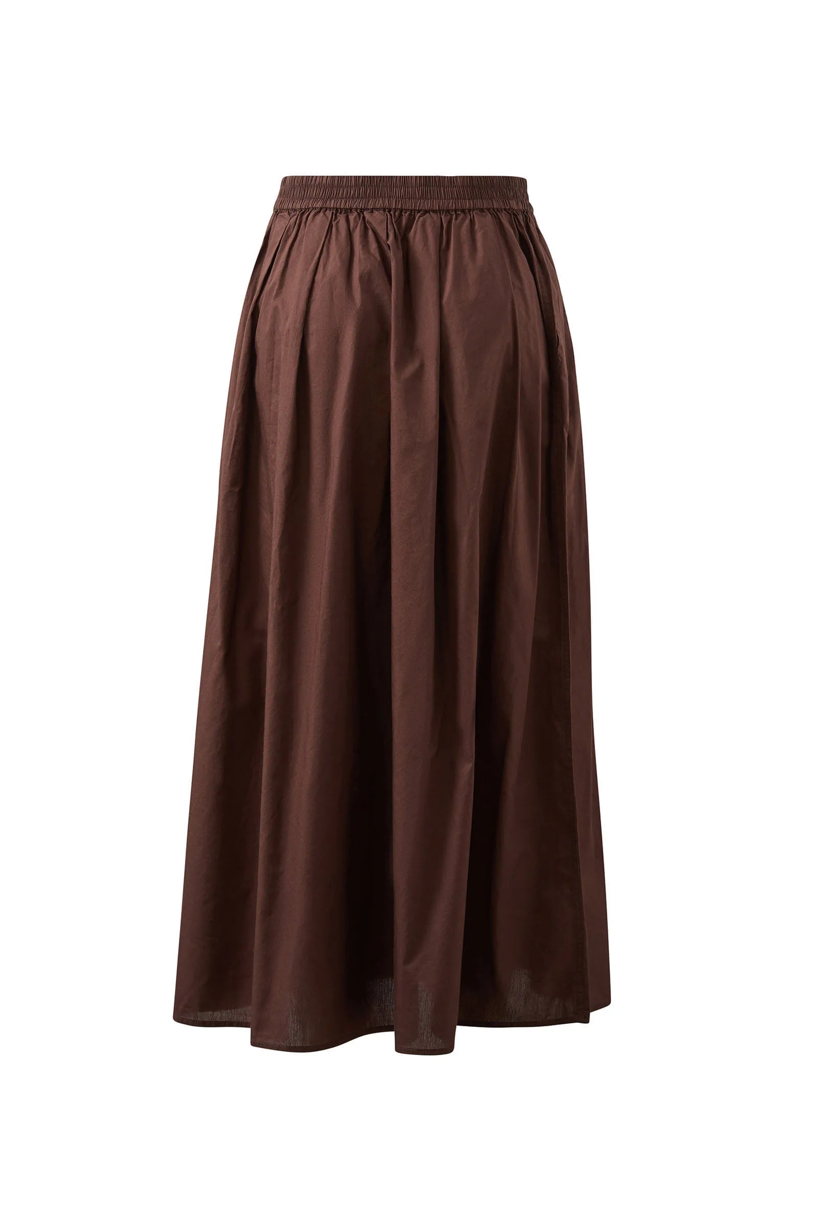 Poplin Maxi Skirt - Chocolate by Artikle Clothing