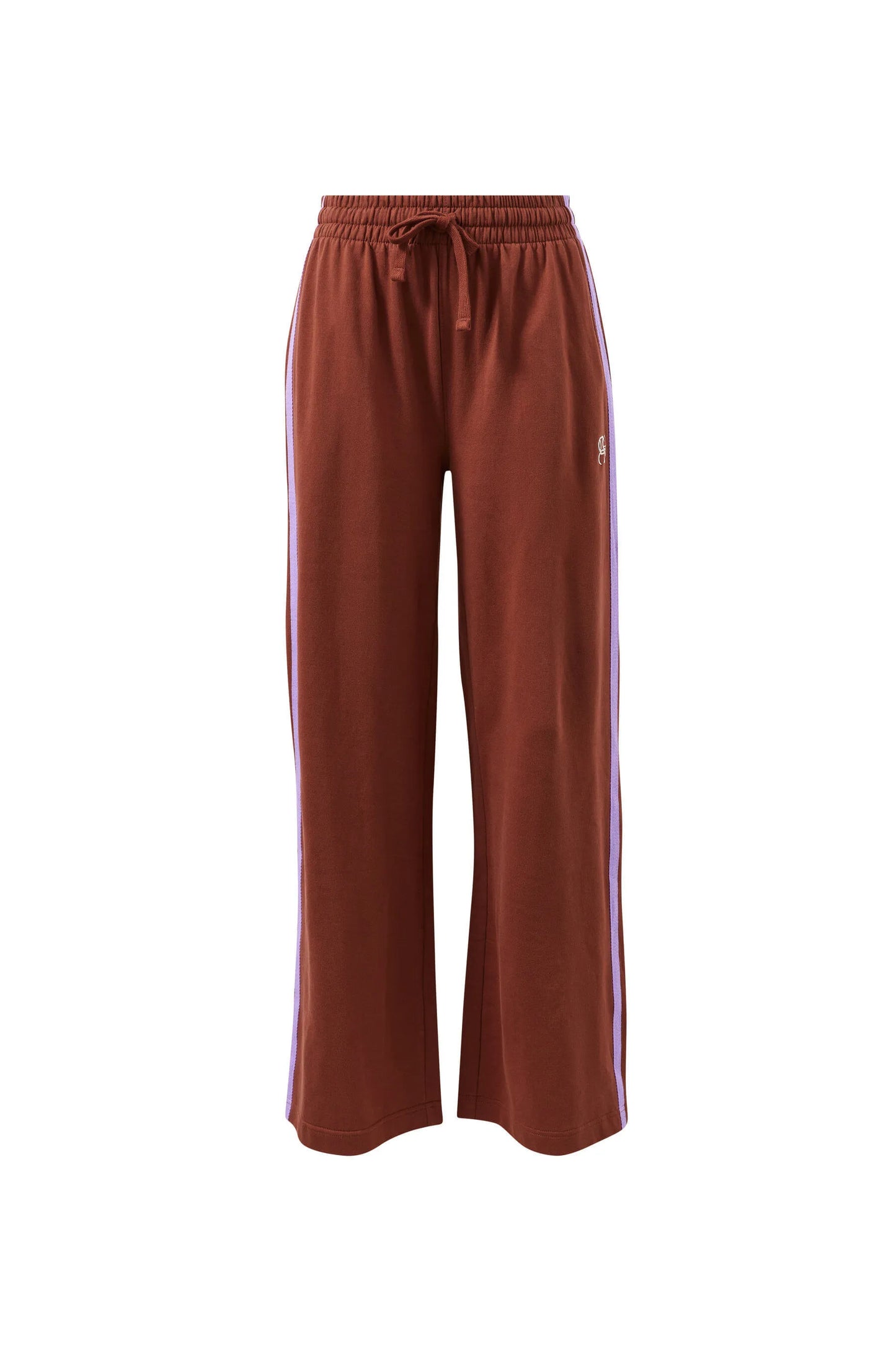 Ceres Life Gigi Wide Leg Terry Trackpant - Burnt Toffee by Artikle Clothing