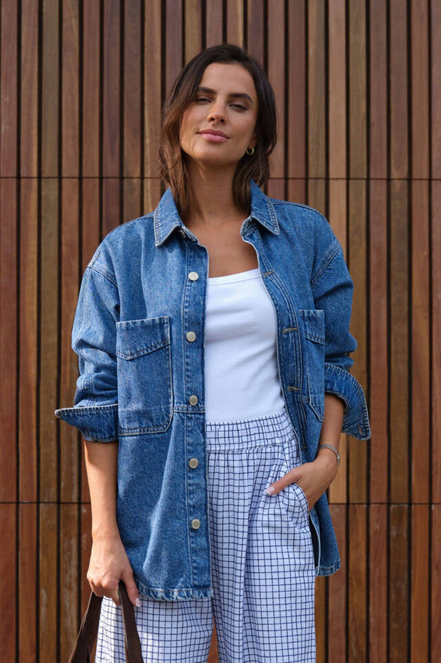 Bobbi Side Pocket Denim Jacket - Ceres Life by Artikle Clothing