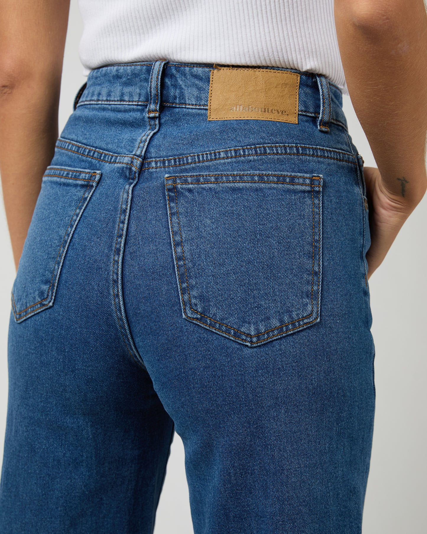 All About Eve Jacqui Wide Leg Washed - Heritage Blue by Artikle Clothing