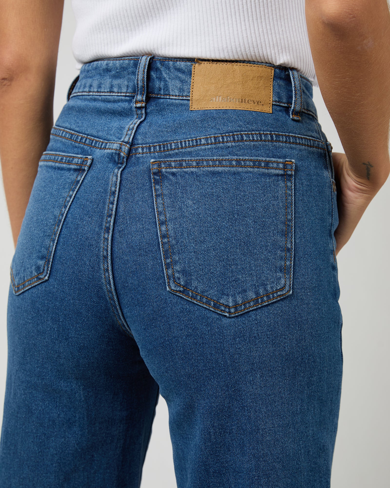All About Eve Jacqui Wide Leg Washed - Heritage Blue by Artikle Clothing