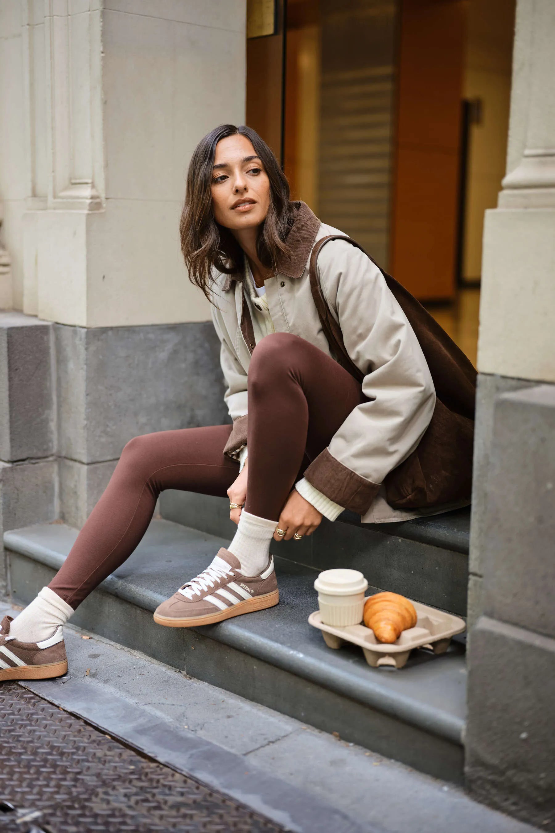 Ceres Life Ponte Pants - Chocolate by Artikle Clothing