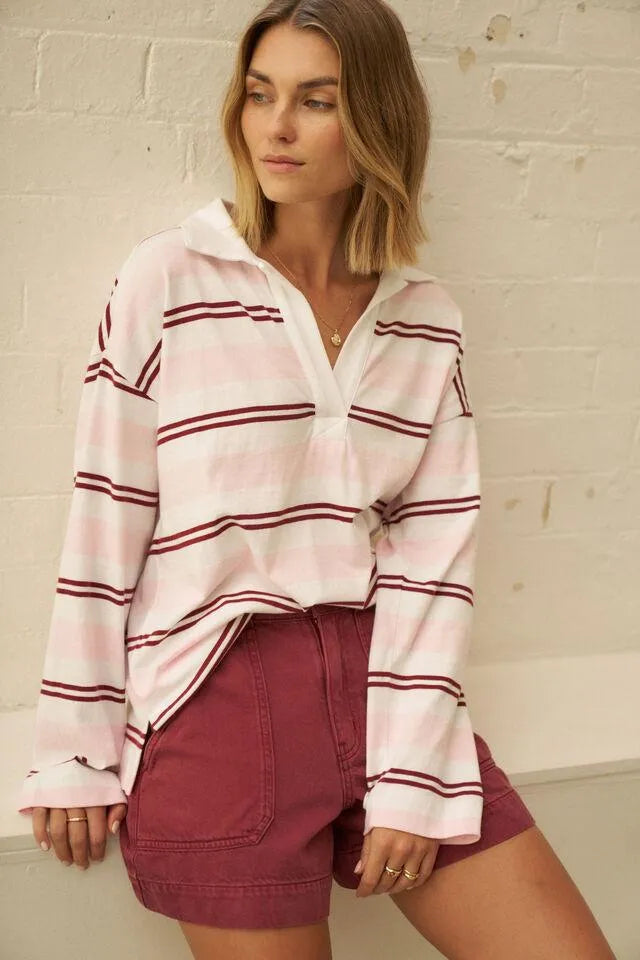 Shelby Slouchy Rugby Top by Artikle Clothing